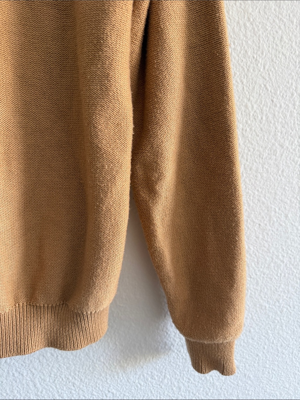 Miu Miu Camel Logo Wool-blend V-neck Cardigan - Picture 13 of 14